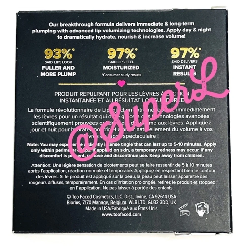 2/$15 NEW Too Faced Lip Injection Extreme Lip Plumper Lipgloss Lipstick Gloss - Picture 6 of 8